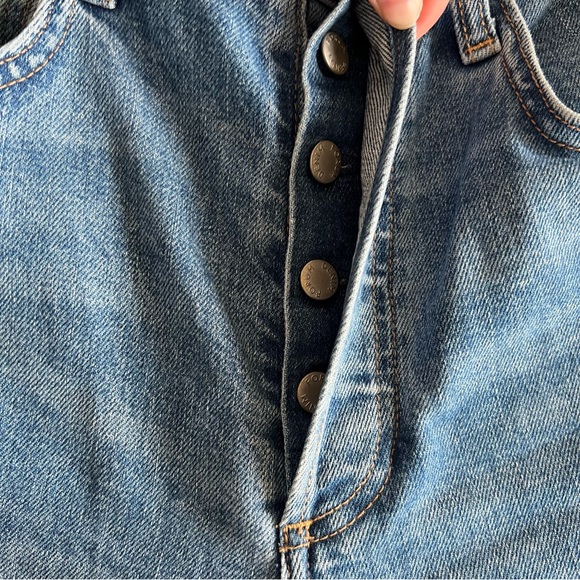 Denim Forum/Aritzia medium blue Yoko high rise slim jeans - Picture 4 of 4